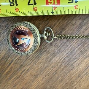 Vintage Gold Pocket Watch Necklace